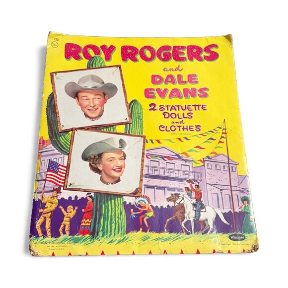 Vintage 1956 Whitman Roy Rogers Dale Evans Paper Doll Set Original - Picture 11 of 13